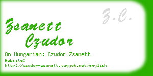 zsanett czudor business card